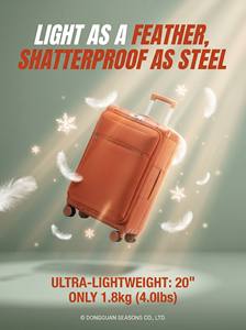 Ensemble de bagages de voyage hybrides <span class=keywords><strong>ultra</strong></span>-légers en PP et polyester, valise à roulettes personnalisable avec logo, bagage <span class=keywords><strong>cabine</strong></span>, OEM ODM - Product Image 2