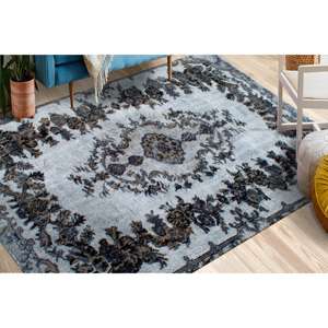 พรมลายเหรียญสีเขียวแบบตุรกี: พรมพิมพ์ลายโบราณสไตล์ชาติพันธุ์, พรมเชนิลล์ - Product Image 3