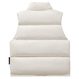 เสื้อกั๊กขนเป็ดแบบหนาสำหรับผู้ชายระบายอากาศได้ดีสีพื้นสำหรับฤดูหนาว - Product Image 4