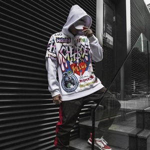 HIC alta calidad Streetwear 360gsm 100% algodón Sudadera con capucha de gran tamaño Casual en blanco personalizado Sudadera con capucha sudaderas con capucha para hombres - Product Image 6