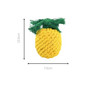 Jouet pour chien en corde d'ananas miniature fait à la main, jouet interactif pour animaux de compagnie pour l'entretenement canin - Product Image 4