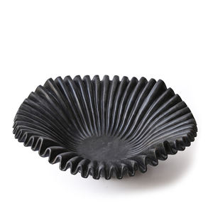 Bol en marbre noir écologique Design de vague festonné vintage moderne Décoration personnalisée Cadeau de luxe et article promotionnel au prix de gros - Product Image 1
