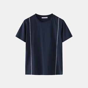 Ensemble deux pièces tendance pour homme, été, respirant, 100% coton, t-shirt et short de haute qualité pour un usage décontracté et en plein air - Product Image 4
