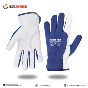 Gants de travail robustes en cuir grainé de vachette, respirants, imperméables, anti-coupure, doux et confortables, protection des mains et des bras - Product Image 5