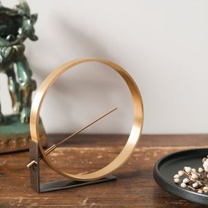 Quemador de incienso de Metal de diseño Industrial, el mejor diseño de fragancia para habitación interior, soporte de incienso de Metal pintado en oro y blanco - Product Image 4