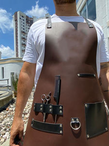 Delantal sin mangas de cuero de alta calidad para hombre del fabricante personalizado de ALW, logotipo personalizado duradero reutilizable, especializado en todos los productos - Product Image 4