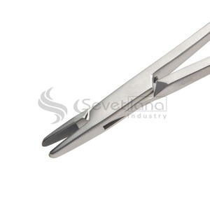 Mini perfil de acero inoxidable alemán 13cm Hegar-Baumgartner soporte de aguja Manual T/C instrumento Dental de alta calidad - Product Image 4