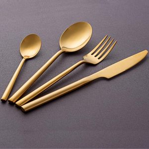 Wholesale Metal Rose Gold Plated <b>Moroccan</b> Matte Polish Flatware Set Stainless Steel 18/10 Cutlery Luxury <b>Style</b> <b>Mirrored</b> Steel - Product Image 6