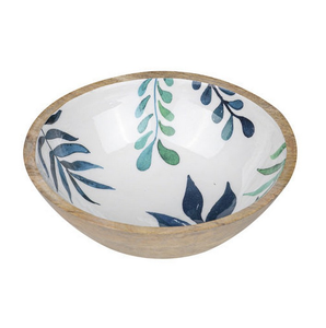 Wood <b>Bowl</b> <b>Enamel</b> Flower Printed Top Selling Salad <b>Bowl</b> Noodle Serving Printed <b>Bowl</b> Customized Size Made in India - Product Image 5