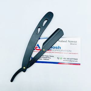 Venta al por mayor profesional de una sola hoja de acero inoxidable maquinilla de afeitar Manual logotipo personalizado cara cuerpo axila herramienta de afeitado sostenible - Product Image 1