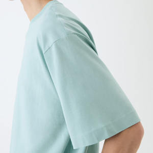 Camiseta de calle de algodón en blanco lavado, camiseta de gran tamaño con hombros caídos, camiseta personalizada de alta calidad con estampado de peso pesado para hombres - Product Image 5