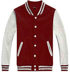 Chaqueta de béisbol bordada de chenilla de lana con logotipo personalizado para hombre diseño universitario en blanco vintage de alta calidad talla XL para invierno - Product Image 3