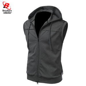 Veste à capuche sans manches à fermeture éclair pour hommes, col montant, coupe ample pour les sports d'hiver et les activités de plein air - Product Image 3