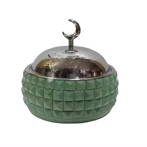 Nouvelle cocotte exclusive en acier inoxydable argenté brillant, parfaite pour le service alimentaire à l'hôtel Réchauffeur d'aliments et chauffe-plats de qualité supérieure - Product Image 4