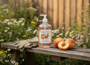 Jabón en Gel de Durazno Blanco Magnolia Eco Summer Peach 500ml - Fórmula Natural para Mujeres, Cuidado Suave para Manos, para Todo Tipo de Piel - Product Image 4