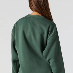 สเวตเชิ้ตปักผ้ากำมะหยี่สำหรับผู้หญิงเสื้อสเวตเชิ้ตปักผ้ากำมะหยี่แบบสั่งทำสำหรับผู้หญิง - Product Image 2