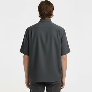 Chemise habillée en bambou pour homme, coupe décontractée, manches courtes, écologique, formelle, personnalisée - Product Image 2