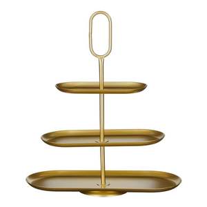 Premium Modern Three-Tier Metal Serving Stand for Weddings and Events - Product Image 2