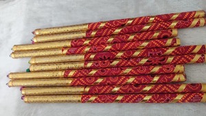 Navratri Dandiya par palos para Sangeet ceremonia Mehendi funciones Bandhani decorativo Dandiya para Gujarati Año Nuevo Diwali - Product Image 2