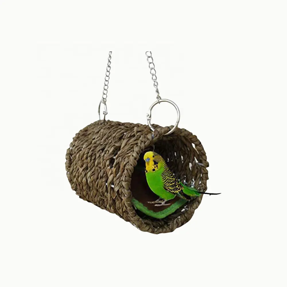Vietnam Wholesale Tunnel Shaped Bird Nest - Edible Bird's Toy, Bird Cage Accessories, Hanging Bird Chew Toy
