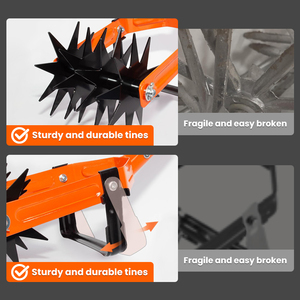 Rcm mua-mong muốn ROTARY tu công cụ có thể điều chỉnh vườn tay tiller với thép không gỉ cực vườn weeder tay toos - Product Image 3