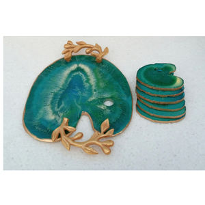 Plateau de service alimentaire antique et bols et cuillères ensemble de serveur type de vaisselle en gros résine fait nouvelle arrivée ensemble de vaisselle - Product Image 6