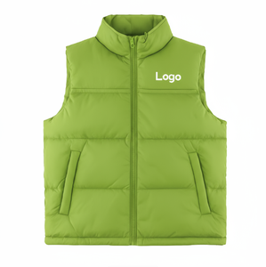 Chaleco acolchado de invierno personalizado con bordado para hombres y mujeres, diseñado para una calidez informal al aire libre y ropa Premium - Product Image 4