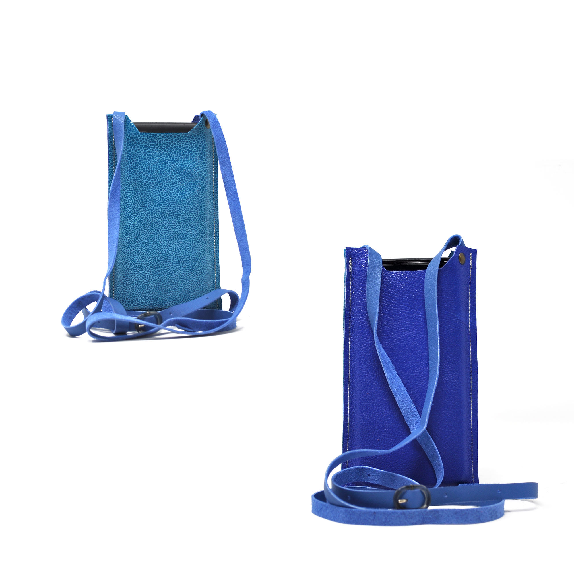 Blue Klein/ Light blue printed lizard