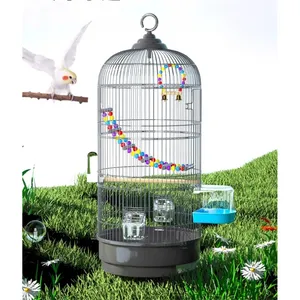 กรงนกขนาดใหญ่แบบปรับแต่งได้ทำจากลวดโลหะใช้ในห้องนั่งเล่นระเบียงสวนบ้านนกสำหรับสัตว์เลี้ยง - Product Image 1