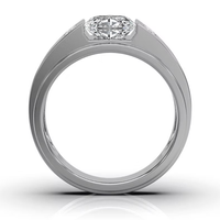 3.20 carati taglio ovale laboratorio cresciuto CVD anello di diamanti 14K oro bianco VS2 chiarezza D colore IGI certificato per gli uomini anello di fidanzamento