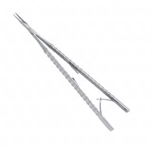 ที่จับเข็มขนาด 14 ซม. แบบ Castroviejo ทำจากเหล็ก ใช้ด้วยมือ ปากตรง ขนาด 1.2 มม. พร้อมด้ามจับแบบสปริง โดย Surgiright Instruments - Product Image 1