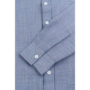 เสื้อเชิ้ตแขนยาวผู้ชายแบบลำลอง ผลิตจากโพลีเอสเตอร์/คอตตอน ราคาแข่งขัน ระบายเหงื่อเร็ว แห้งไว รับผลิตตามสั่ง ขายส่ง พร้อมลายพิมพ์ - Product Image 6