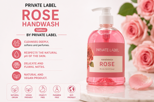 Private Label <b>Rose</b> Hand Wash 500ml OEM | Vegan Floral Hand <b>Soap</b> | Spain EU - Product Image 2