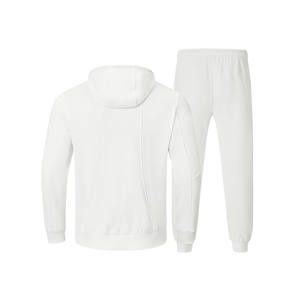 ชุดวอร์มผ้าฝ้าย100% มีฮู้ดสำหรับผู้ชายชุดออกกำลังกาย2ชิ้นชุดวิ่งโลโก้ตามสั่งชุดวอร์มสำหรับทั้งผู้ชายและผู้หญิง - Product Image 5