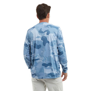 Nouvelle saison d'été T-shirt de chasse à la pêche par sublimation sur mesure, chemise de pêche pour hommes à prix de gros - Product Image 5