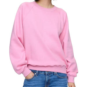 เสื้อสเวตเตอร์ลำลองปักไหล่แขนยาวคอเสื้อสวมหัวของผู้หญิงโลโก้ตามสั่งผลิต - Product Image 6