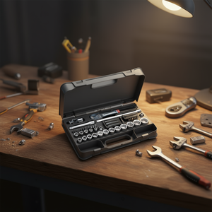 ASSORTMENT with HEXAGONAL SOCKETS in ABS CASE (49 PCS.) - Product Image 3