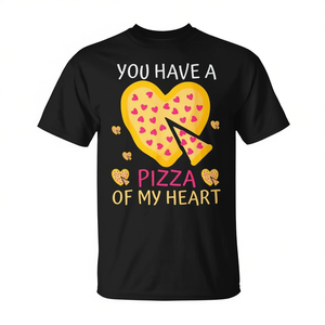 Camiseta de San Valentín con la frase 'Tienes una pizza de mi corazón' para amantes de la pizza - Product Image 2