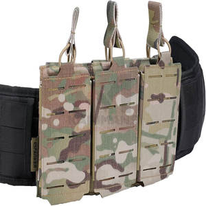 Bolsa Mag táctica Paintball deportes parte superior abierta solo doble Triple Mag soporte duradero sistema MOLLE logotipo personalizado OEM al por mayor - Product Image 4