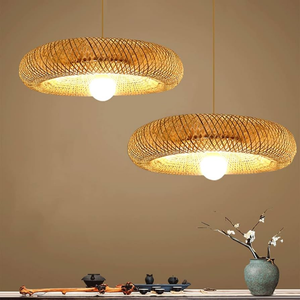 Abat-jour en bambou livraison rapide écologique décoration de la maison artisanat conception personnalisée fabricant vietnamien - Product Image 1