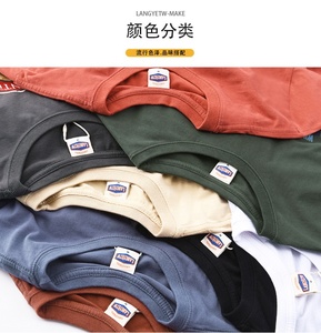 2024 nouveauté haute qualité 100% coton Boxy poids lourd unisexe T-Shirts personnalisé imprimé et Logo en relief - Product Image 6