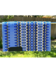 Manta de sillín occidental de lana hecha a mano, almohadilla de caballo suave y duradera, tachuela ecuestre de primera calidad, suministro al por mayor - Product Image 1