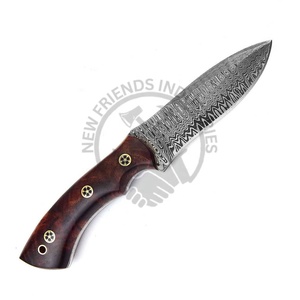 Attention Collectors Custom Handmade Damascus Steel Hunting Knife Full Tang <b>Camping</b> Knife With Incredibly Beautiful Blade Grain - Product Image 5