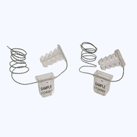 JHAS Secure Quad Lock (QL-TPG) Scellé en polystyrène transparent blanc pour compteurs d'électricité, de gaz/eau, 18x25mm, durable et robuste