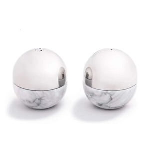 Tarro de especias esférico de acero Mrable, herramientas de hierbas y especias, agitador de sal y pimienta de forma redonda, agitador de sal y pimienta de cobre, oferta - Product Image 1