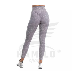 Highly Demanded Women's Mid Waist Fitness <b>Leggings</b> <b>Slim</b> Active Yoga Wear with Solid Pattern Private Label Pants - Product Image 3