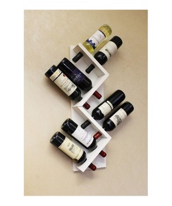 Casier à vin mural en bois d'acacia de mangue le plus vendu nouveau design pour une utilisation de refroidisseur décoratif - Product Image 2