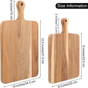 Planche à découper en bois massif artisanale |   Planche à découper de style bloc de boucher - Product Image 5