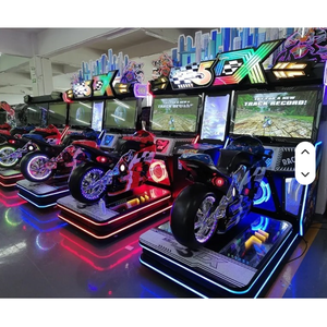 เครื่องเกมแข่งรถอาร์เคดยอดนิยม ยี่ห้อ 32 LCD แบบหยอดเหรียญ ดีไซน์ทนทานต่อสภาพอากาศ โครงสร้างพลาสติก รับประกัน 3 ปี - Product Image 2