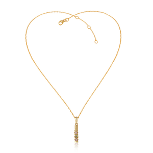 Gold Plated Silver <b>Long</b> Chain <b>Necklace</b> Ethiopian and Pink Opal Gemstone Pendant Silver Bar <b>Necklace</b> Jewelry Supplier - Product Image 4